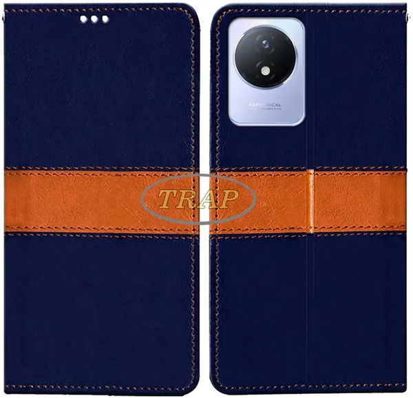 Multicolor_Artificial_Leather_Vivo_Y02_Back_Cover