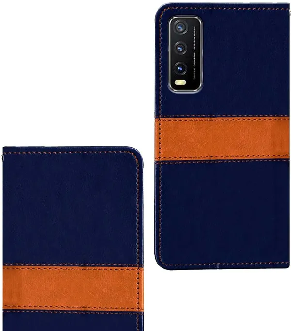 Multicolor_Artificial_Leather_Vivo_Y20_Flip_Cover