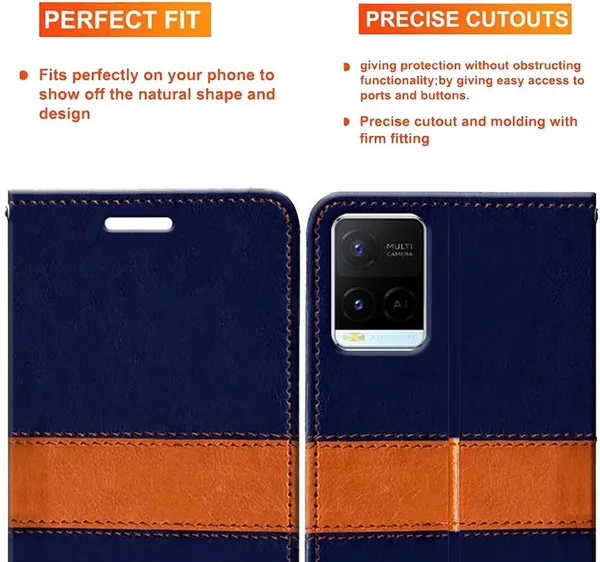 Multicolor_Artificial_Leather_Vivo_Y21A_Back_Cover
