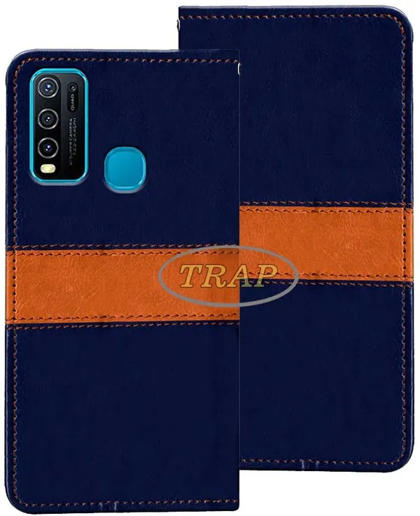 Multicolor_Artificial_Leather_Vivo_Y30_Flip_Cover