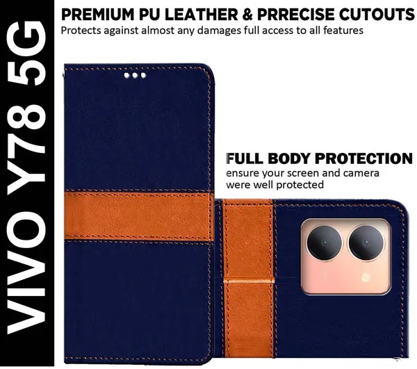 Multicolor_Artificial_Leather_Vivo_Y78_5G_Back_Cover