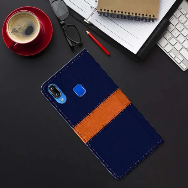 Multicolor_Artificial_Leather_Vivo_Y91_Flip_Cover