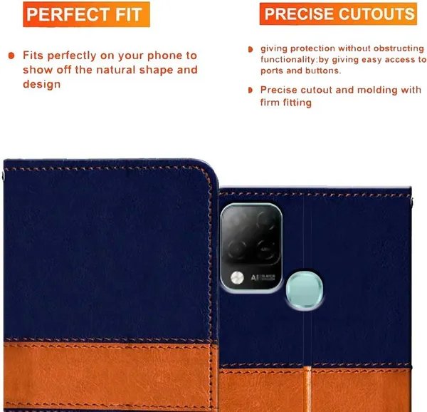 Multicolor_Artificial_Leather_Infinix_Hot_10S_Flip_Cover