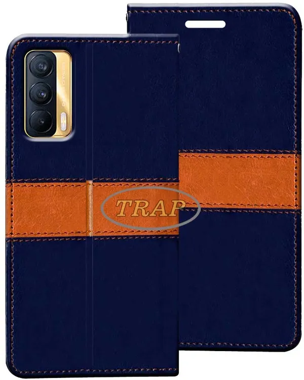 Multicolor_Artificial_Leather_Realme_V15_5G_Flip_Cover
