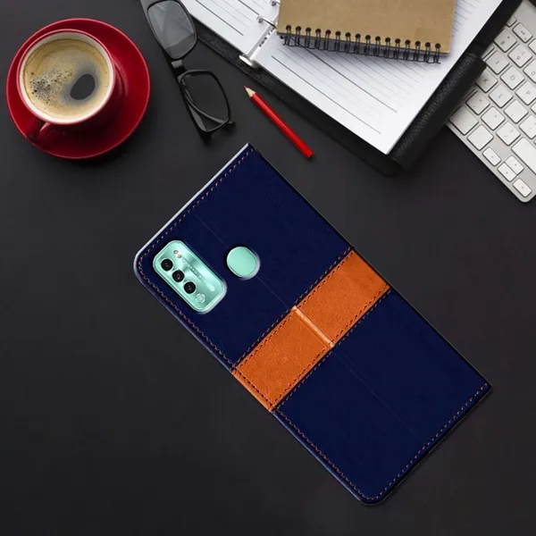 Multicolor_Artificial_Leather_Itel_Vision_2_Flip_Cover