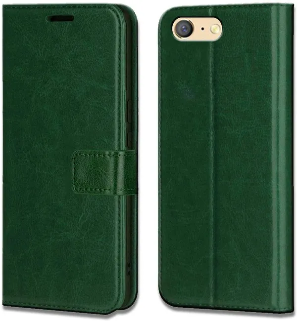 Green_Artificial_Leather_Oppo_A71_Flip_Cover