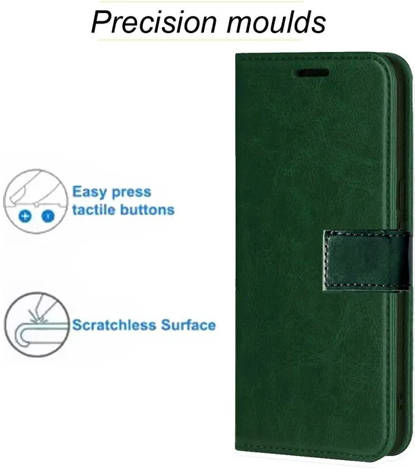Green_Leather_Mi_Redmi_Note_5_Flip_Cover