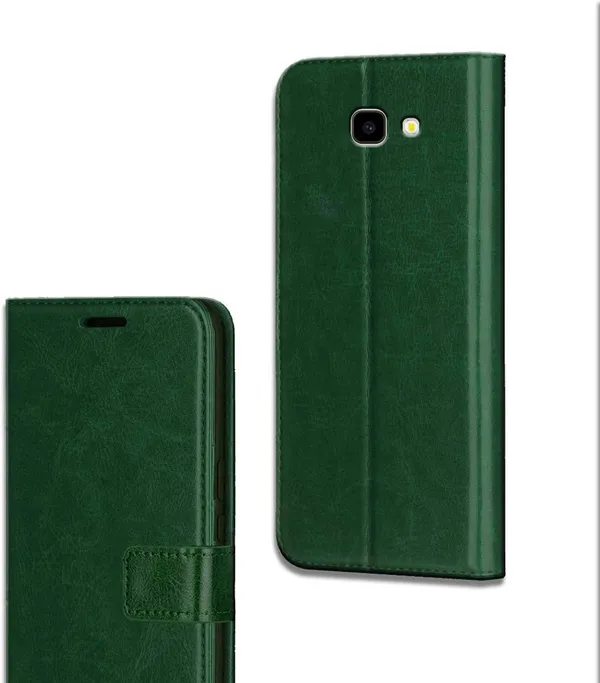 Green_Leather_Samsung_Galaxy_J4_Plus_Flip_Cover