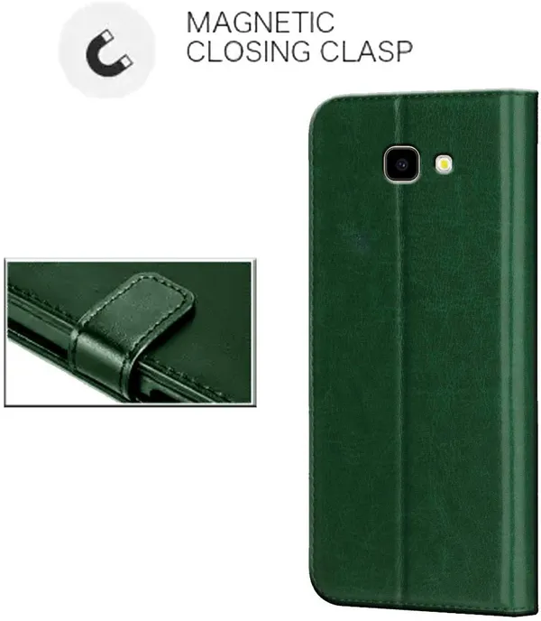 Green_Leather_Samsung_Galaxy_J4_Plus_Flip_Cover