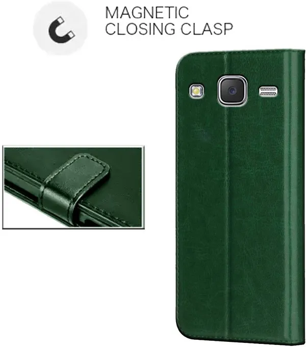 Green_Leather_Samsung_Galaxy_J7_Nxt_Flip_Cover