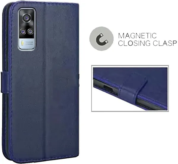Blue_Leather_Vivo_Y51_(2020)_Flip_Cover
