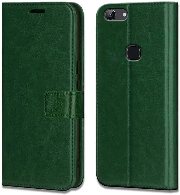 Green_Leather_Vivo_Y83_Flip_Cover