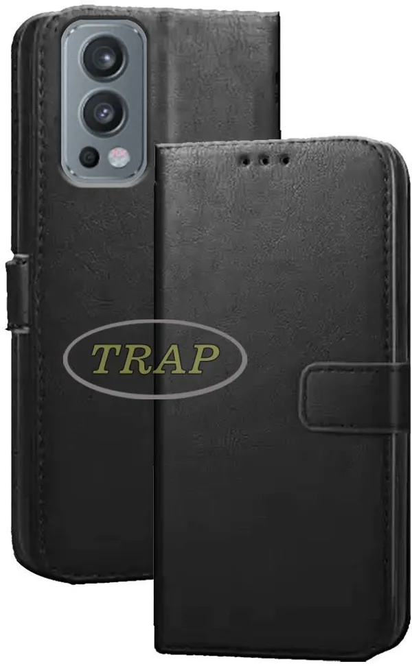 Black_Artificial_Leather_OnePlus_Nord_2_5G_Back_Cover