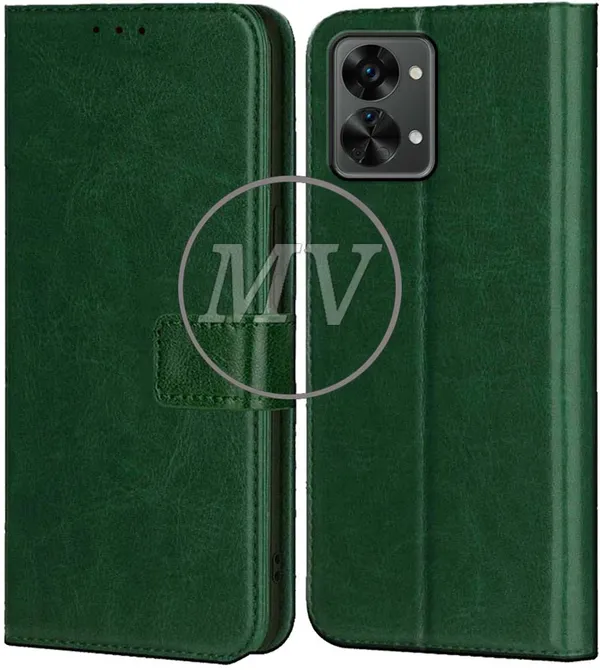Green_Artificial_Leather_OnePlus_Nord_2T_Back_Cover