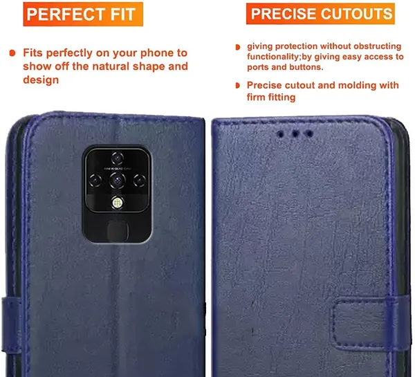 Blue_Artificial_Leather_Tecno_Camon_16_Back_Cover