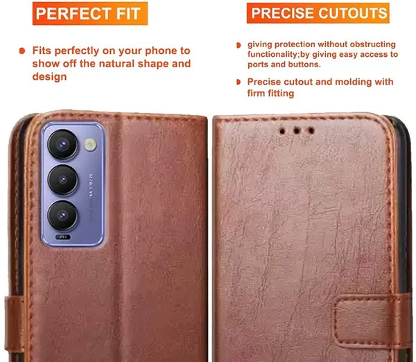 Brown_Artificial_Leather_Tecno_Camon_18_Back_Cover