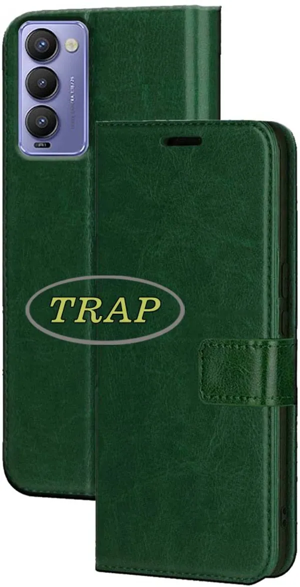 Green_Artificial_Leather_Tecno_Camon_18_Back_Cover