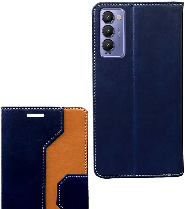 Multicolor_Artificial_Leather_Tecno_Camon_18_Back_Cover