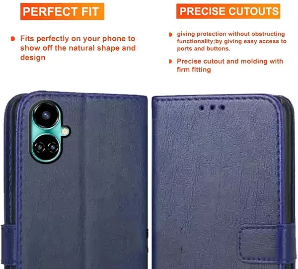 Blue_Artificial_Leather_Tecno_Camon_19_Back_Cover