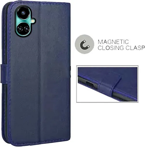 Blue_Artificial_Leather_Tecno_Camon_19_Back_Cover