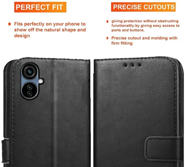Black_Artificial_Leather_Tecno_Camon_19_Neo_Back_Cover