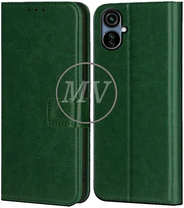 Green_Artificial_Leather_Tecno_Camon_19_Neo_Back_Cover