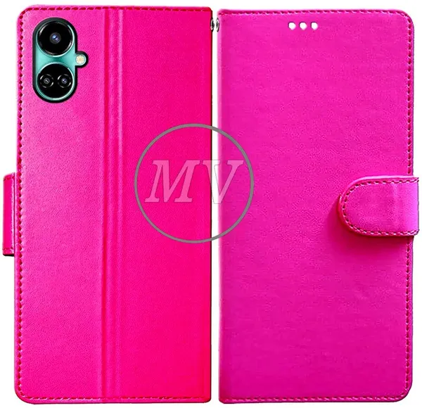 Pink_Artificial_Leather_Tecno_Camon_19_Back_Cover