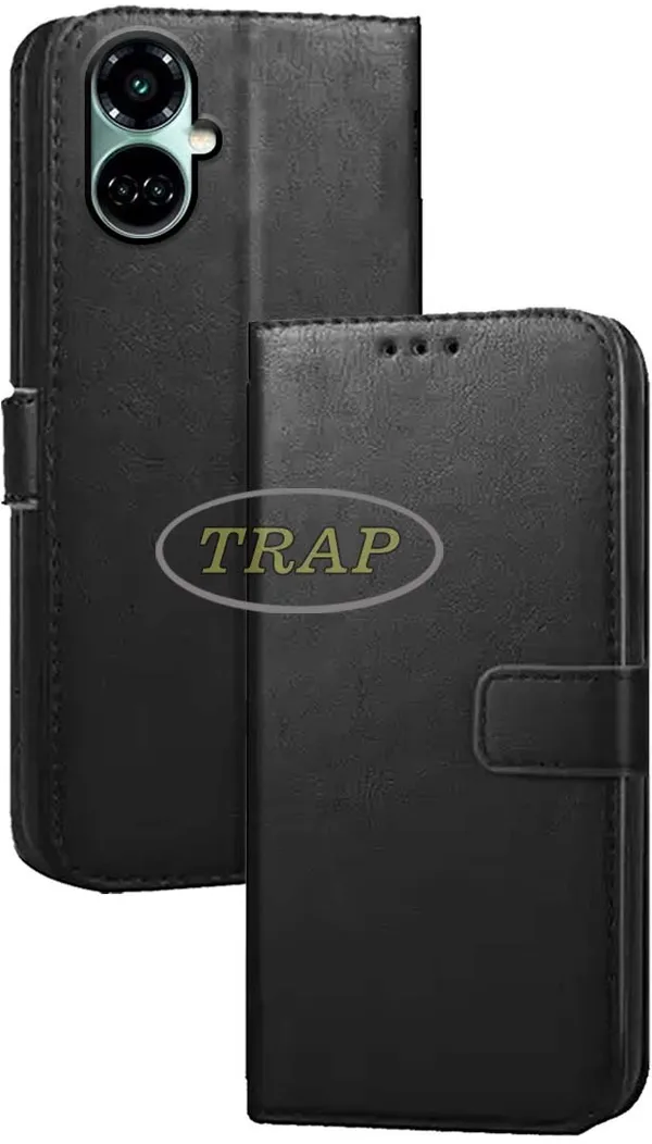 Black_Artificial_Leather_Tecno_Camon_19_Pro_5G_Back_Cover
