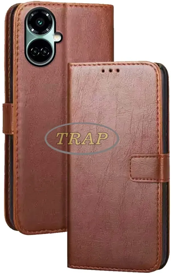 Brown_Artificial_Leather_Tecno_Camon_19_Pro_5G_Back_Cover