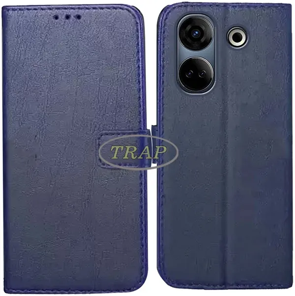 Blue_Artificial_Leather_Tecno_Camon_20_Back_Cover
