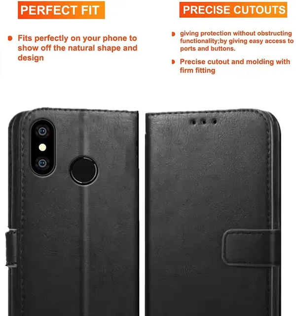 Black_Artificial_Leather_Coolpad_Cool_5_Flip_Cover