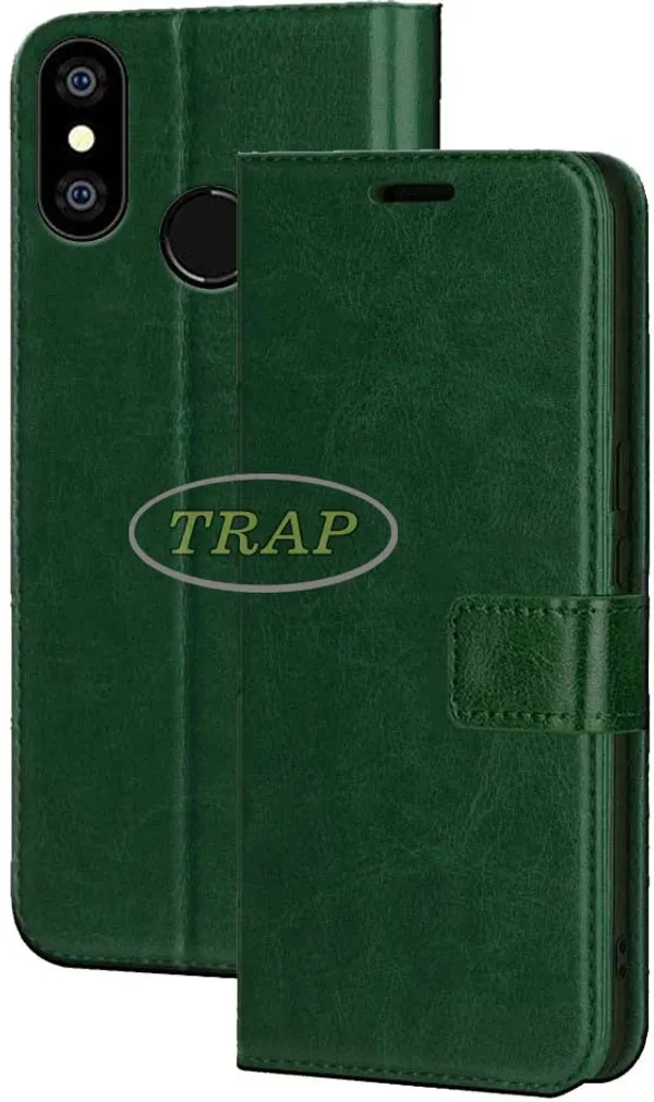 Green_Artificial_Leather_Coolpad_Cool_5_Flip_Cover