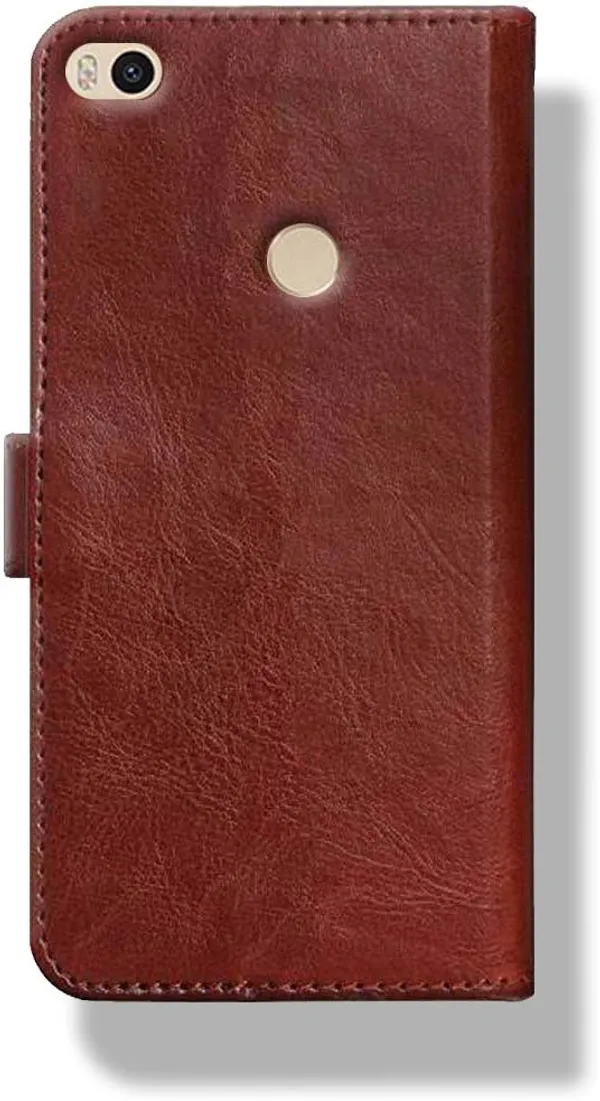 Brown_Leather_Mi_Max_2_Wallet_Case_Cover