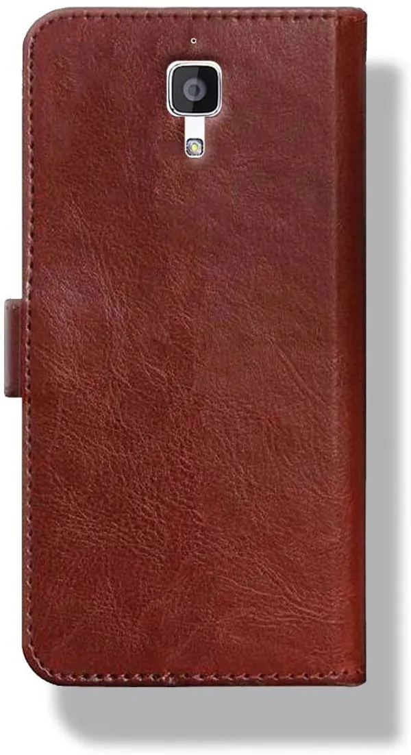 Brown_Leather_Mi_Redmi_4_Wallet_Case_Cover