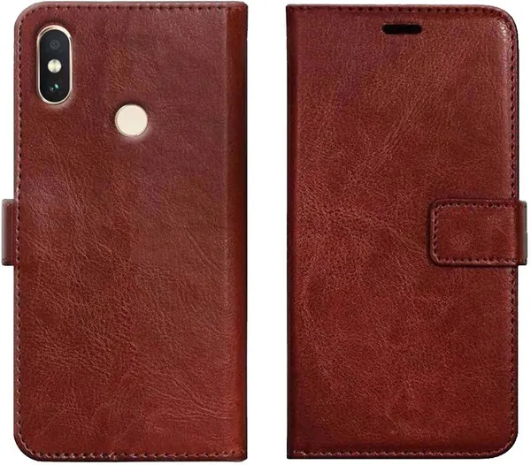 Brown_Leather_Mi_Redmi_Note_6_Pro_Wallet_Case_Cover