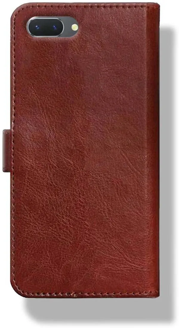Brown_Leather_Oppo_A37_Wallet_Case_Cover