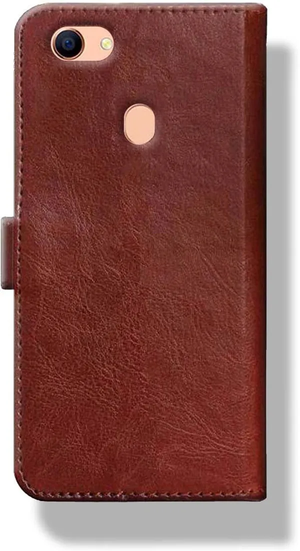 Brown_Leather_Oppo_F1s_Wallet_Case_Cover