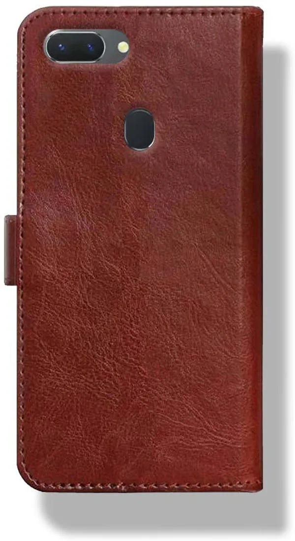 Brown_Leather_Realme_2_Wallet_Case_Cover