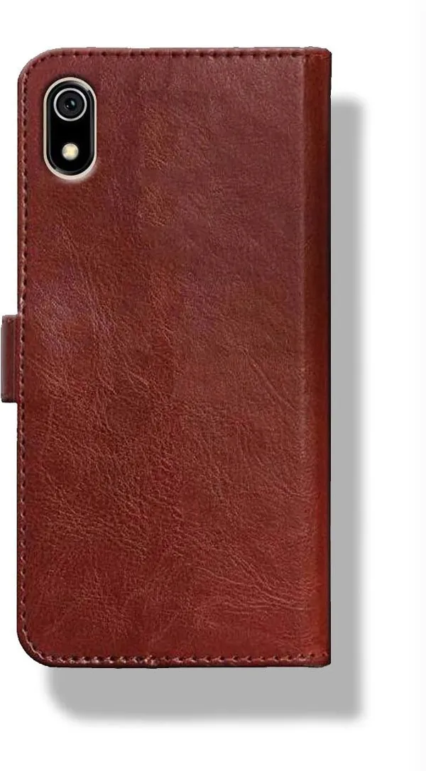 Brown_Leather_Redmi_Mi_7A_Wallet_Case_Cover