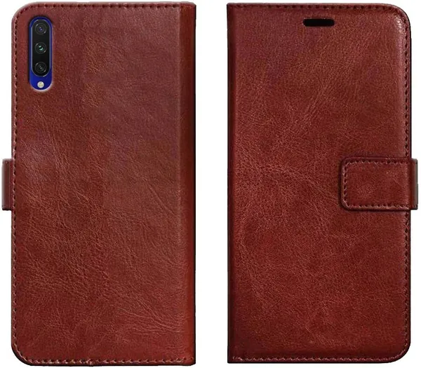 Brown_Leather_Redmi_Mi_A3_Wallet_Case_Cover