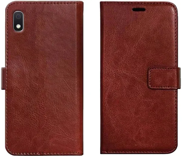 Brown_Leather_Samsung_Galaxy_A10_Wallet_Case_Cover