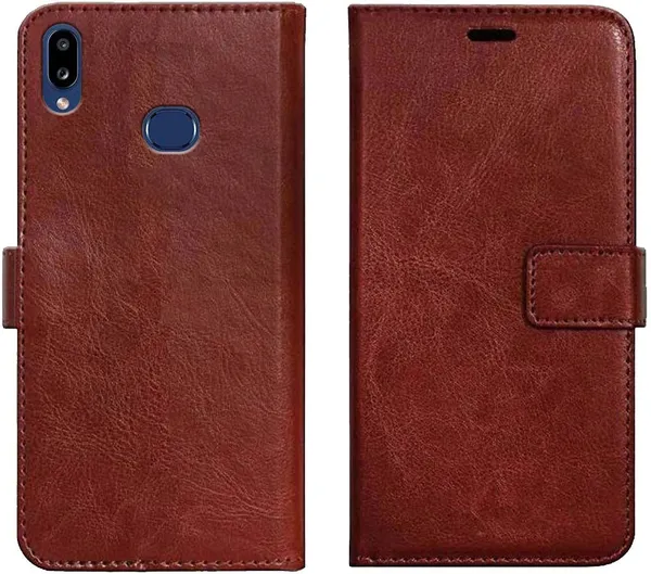 Brown_Leather_Samsung_Galaxy_A10S_Wallet_Case_Cover