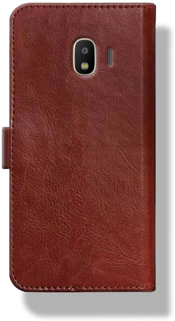 Brown_Leather_Samsung_Galaxy_J2_2018_Wallet_Case_Cover
