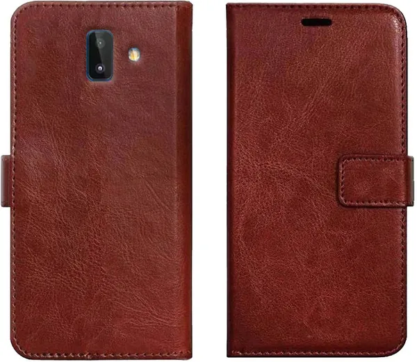 Brown_Leather_Samsung_Galaxy_J6_Plus_Wallet_Case_Cover
