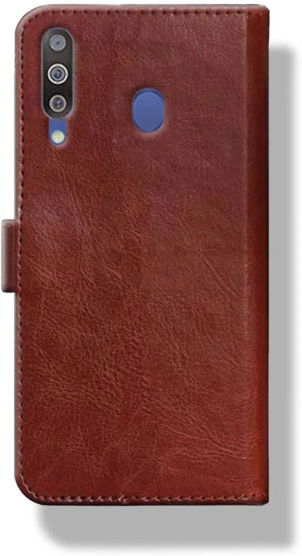 Brown_Leather_Samsung_Galaxy_M30_Wallet_Case_Cover