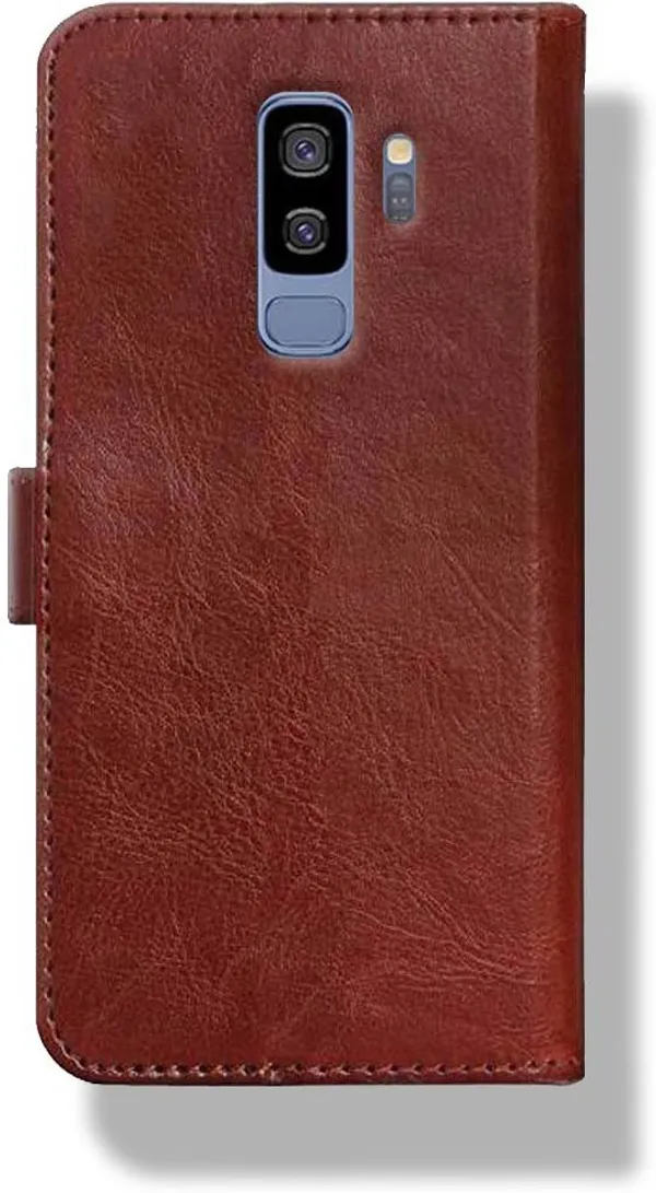 Brown_Leather_Samsung_Galaxy_S9_Plus_Wallet_Case_Cover
