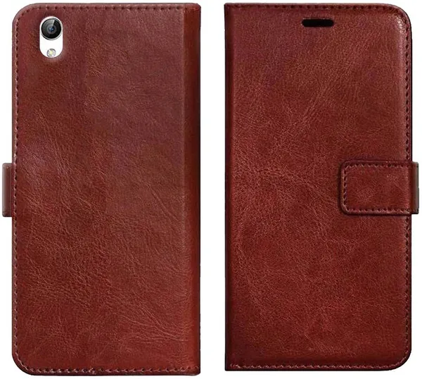 Brown_Leather_VIVO_Y51_Wallet_Case_Cover