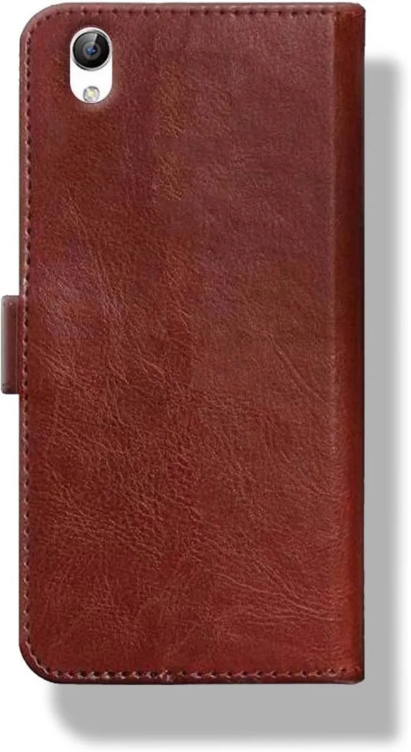 Brown_Leather_VIVO_Y51_Wallet_Case_Cover