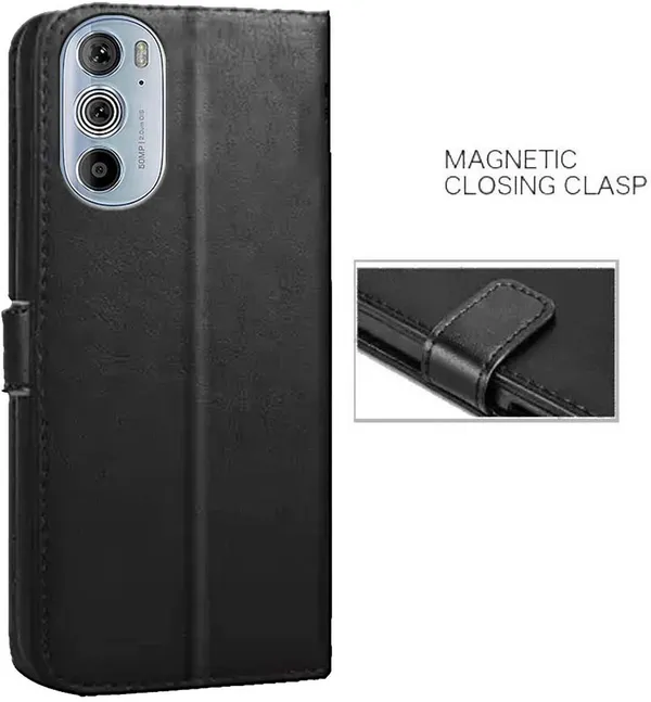 Black_Artificial_Leather_Moto_Edge_30_Pro_5G_Back_Cover