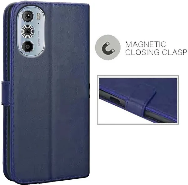 Blue_Artificial_Leather_Moto_Edge_30_Pro_5G_Back_Cover